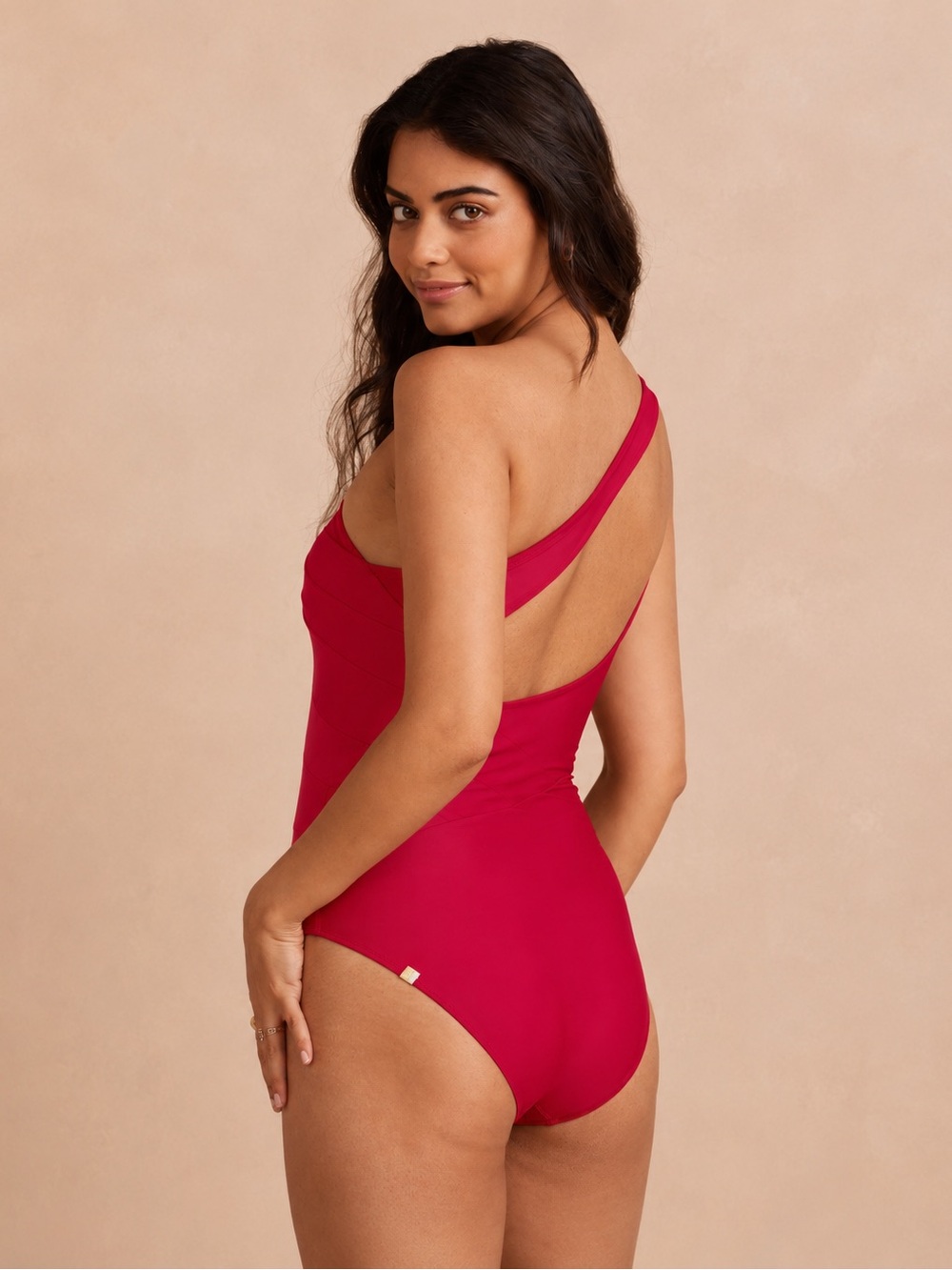 Summersalt Berry Hot Pink Red The Sidestroke One Piece Swimsuit Sz 12 Beach Pool - Picture 3 of 11